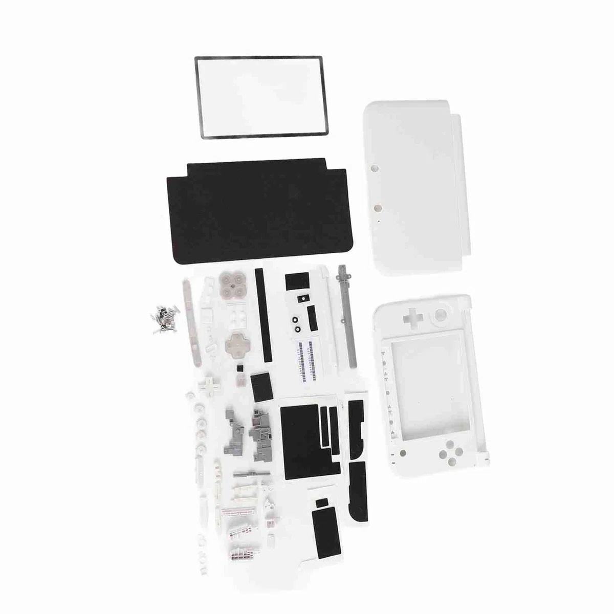 Kit completo di ricambi per la scocca di ricambio del Nintendo 3DS XL - Realizzato in resistente materiale ABS con tutti i componenti inclusi - Installazione semplice e dispon