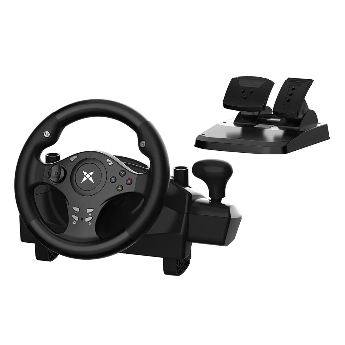 DOYO PS4 con volante da gioco, Volante per PC con vibrazione e ritorno di forza, volante PS4 a 270° con pedali, volante da gioco per PC, PS4, Xbox ONE, Xbox 360, Xbox Series X/S, PS3, Switch, Android