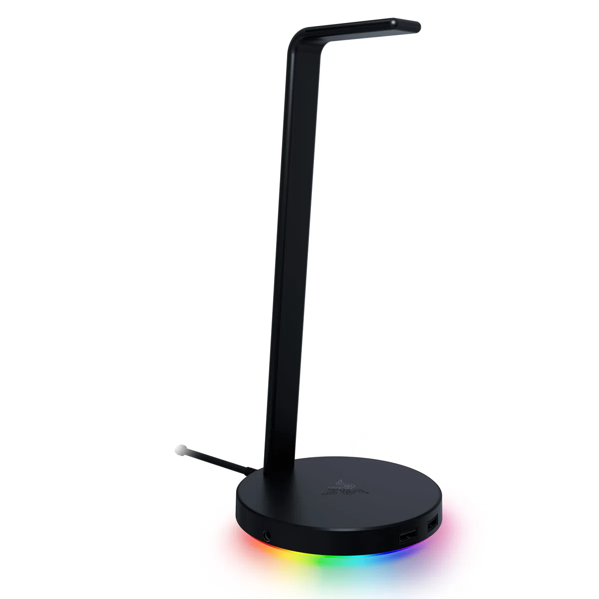 Razer Base Station V2 Chroma - Supporto Cuffie e Hub USB (Con Illuminazione RGB, con Audio Surround 7.1, Supporto Cuffie Integrato con Base Antiscivolo) Nero