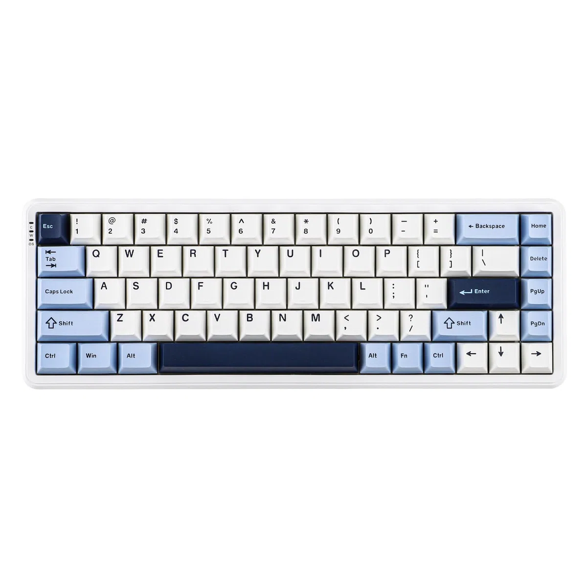 MechLands AK680 MAX 3 modalità Wireless Gaming Keyboard, frequenza di polling 8K, Rapid Trigger Magnetic Keyboard con interruttore effetto hall, struttura top, RGB (bianco)