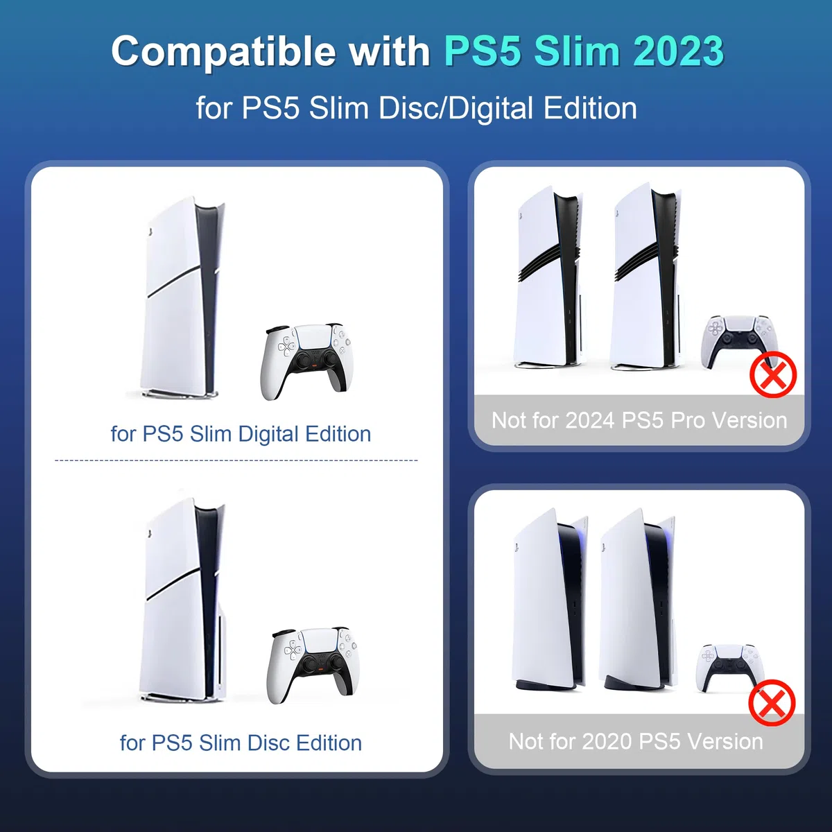 STARTRC GAMES Custodia rigida da viaggio per PS5 5, resistente agli urti, impermeabile, per PlayStation 5 Slim, controller, cassetta da gioco e accessori