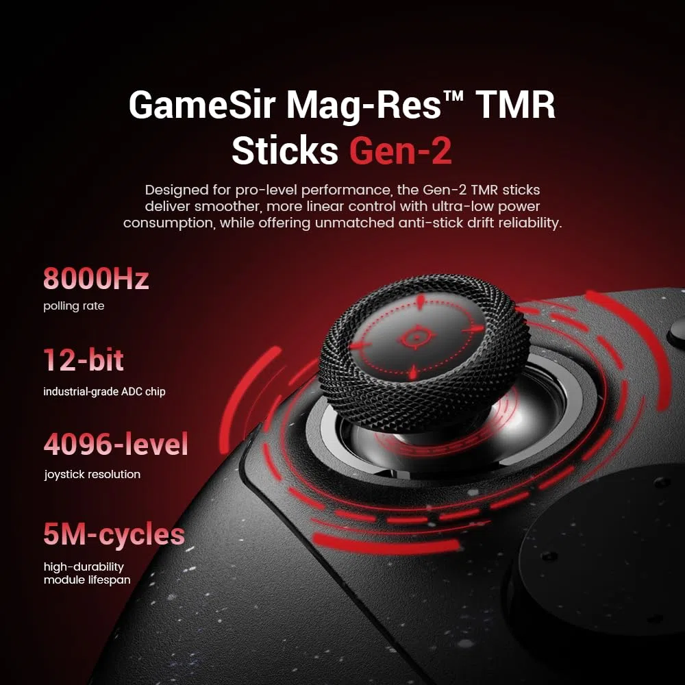 GameSir G7 Pro 8K Controller Gaming PC Wireless, 8000Hz, Stick TMR, Royal2
