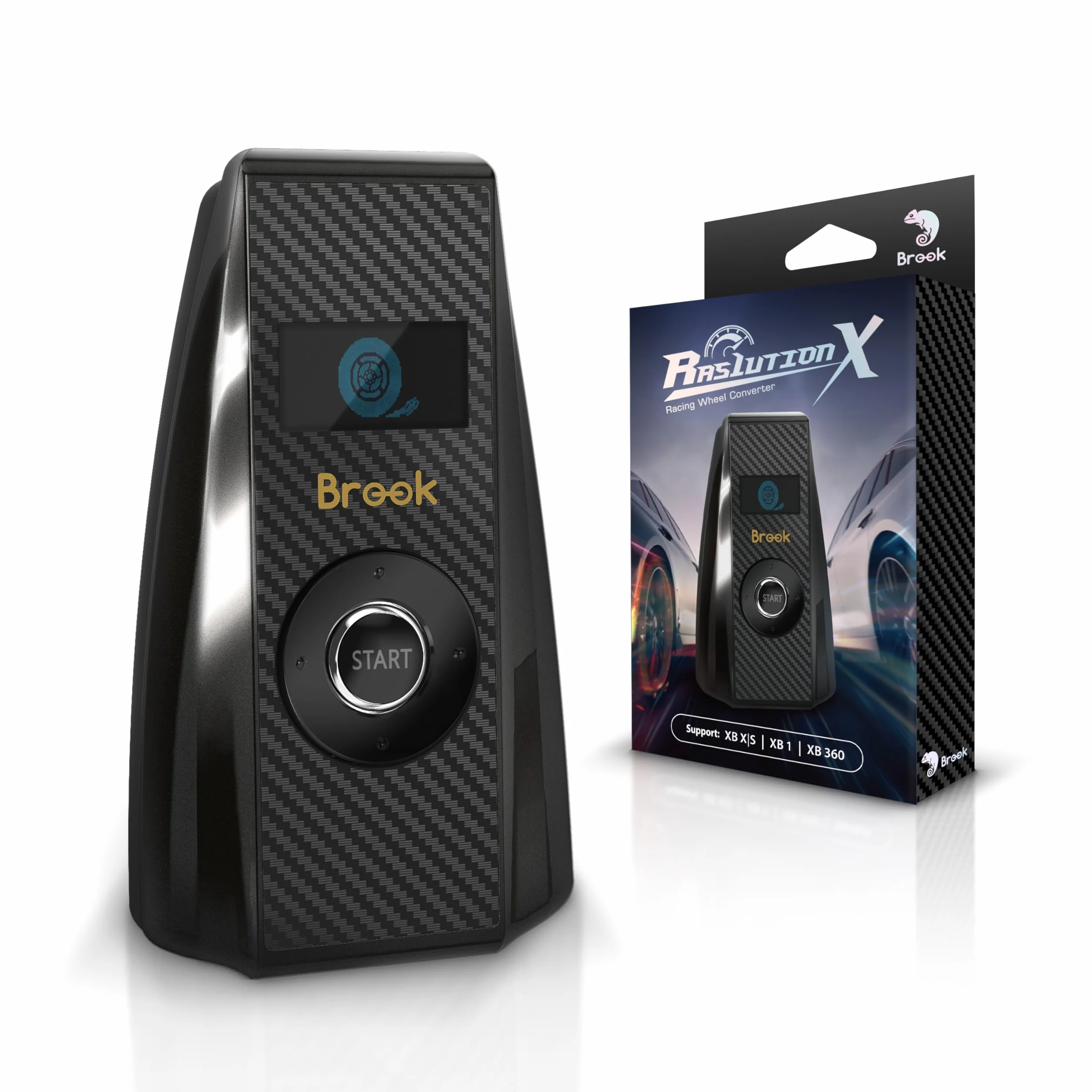 Brook Ras1ution X Konwerter Kierownicy Wyścigowej Xbox Series X|S, Xbox One, Xbox 360 | 60+ Kierownic Obsługiwanych | Force Feedback i Aplikacja