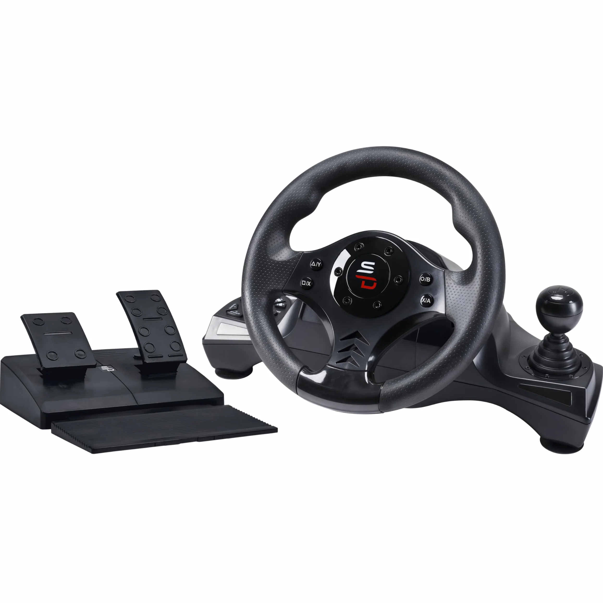 Superdrive, Volante Gs750 con Pedali, Paddles, Shifter E Vibrazione per Xbox Serie X/S, PS4, Xbox One, PC (Programmabile Per Tutti I Giochi