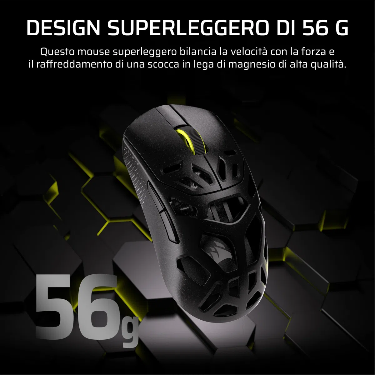Corsair SABRE v2 PRO MG FPS Mouse Da Gioco Wireless – Nero | Sensore MARKSMAN S Da 33.000 DPI, Hyper-Polling a 8.000 Hz, Magnesio Resistente, Leggero, Batteria Fino a 120 Ore,