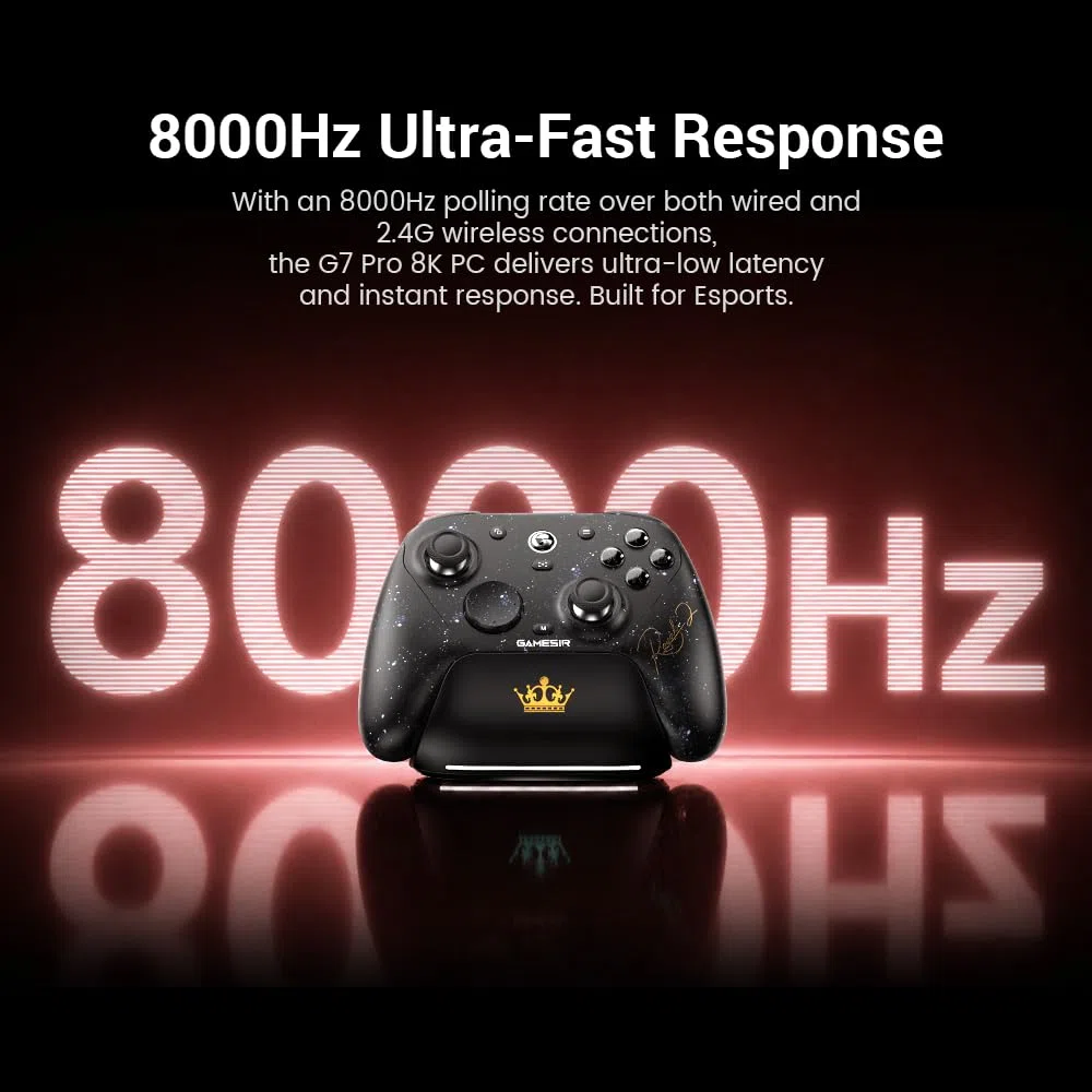 GameSir G7 Pro 8K Controller Gaming PC Wireless, 8000Hz, Stick TMR, Royal2