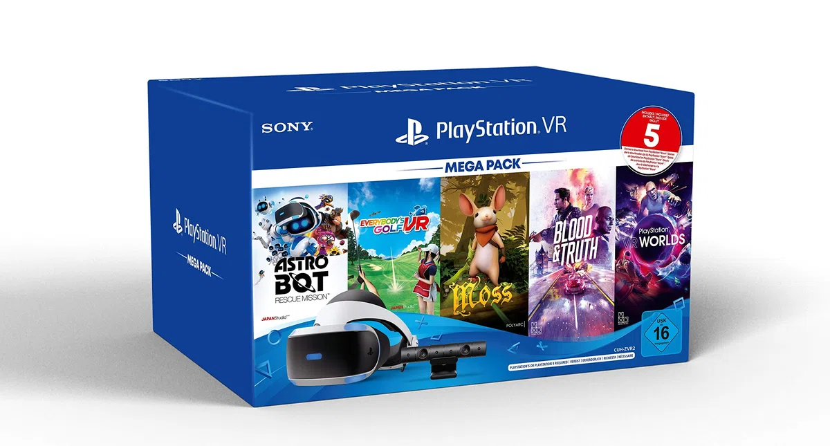 Sony PlayStation 4 PS4 VR Mega Pack 3 Kamera 5 Giochi CUH-ZVR2