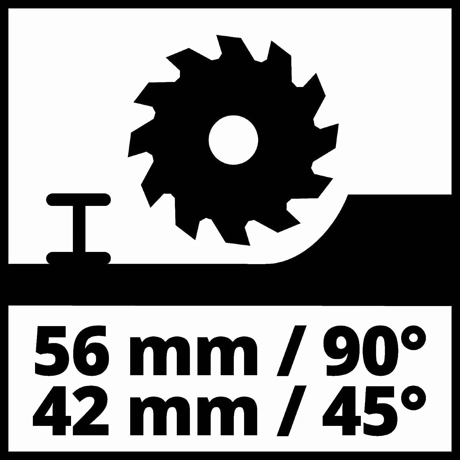 Einhell TE-PS 165 Sega circolare ad immersione (tensione 230 V, 1200 W, giri al min. 5200, lama Ø165 x Ø20, taglio max 56 mm)