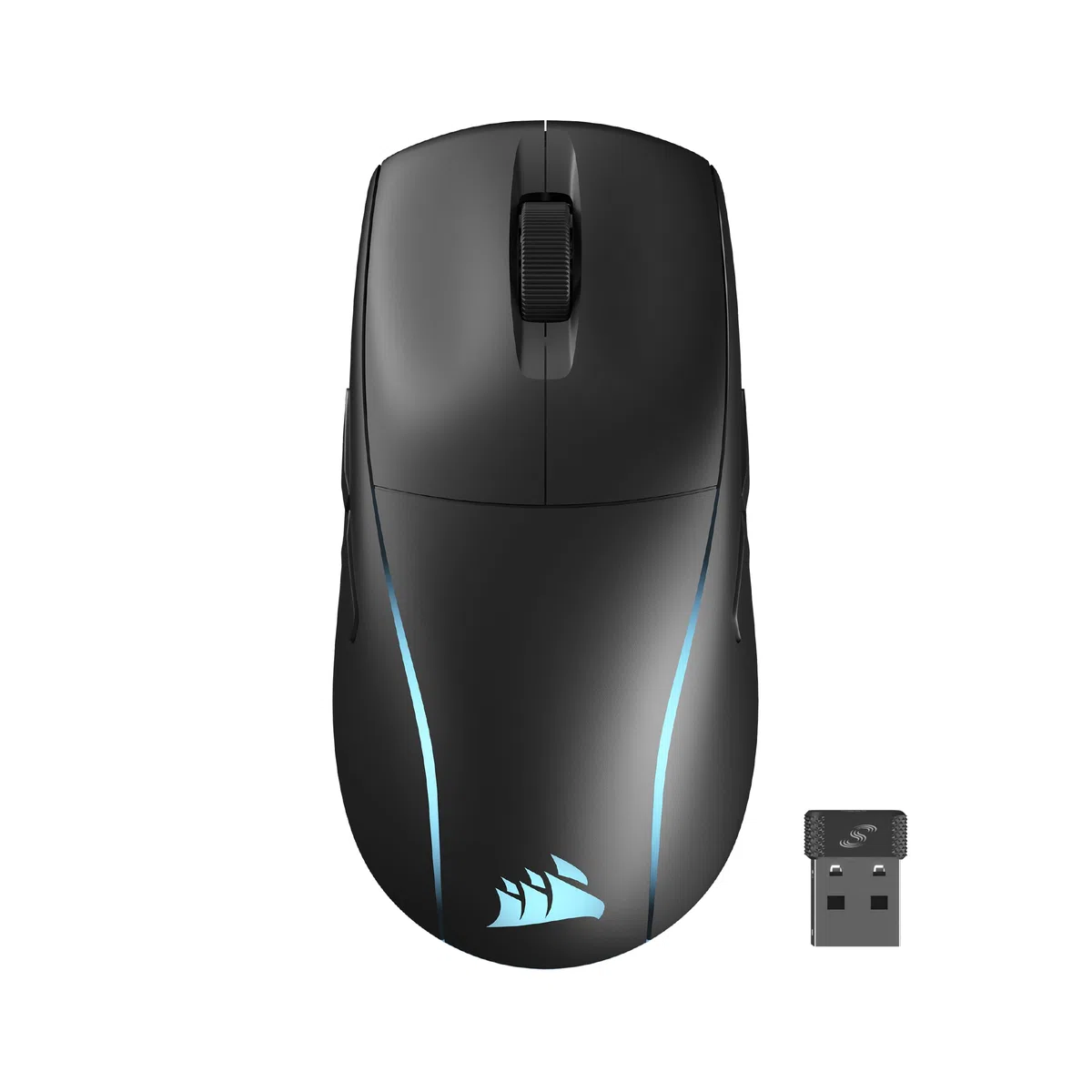 Corsair M75 WIRELESS RGB Mouse da Gioco FPS Leggero – 26.000 DPI – Pulsanti Laterali Intercambiabili – Compatibile con iCUE – PC – Nero