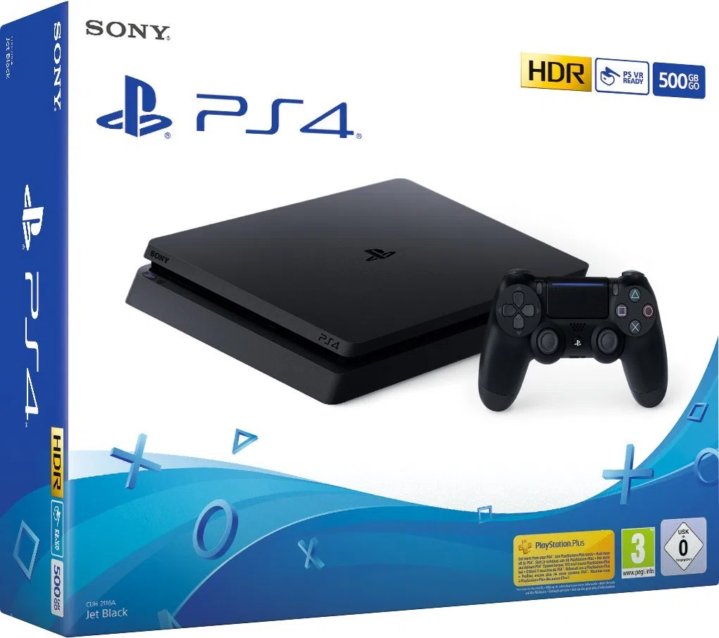 Sony PlayStation 4 Slim 500GB Wi-Fi Black Game Console