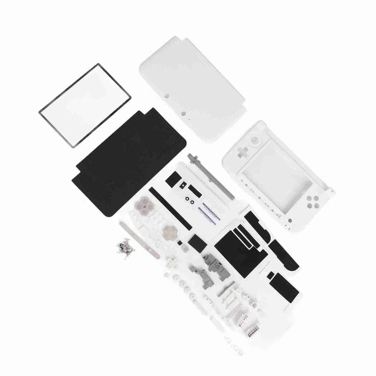 Kit completo di ricambi per la scocca di ricambio del Nintendo 3DS XL - Realizzato in resistente materiale ABS con tutti i componenti inclusi - Installazione semplice e dispon