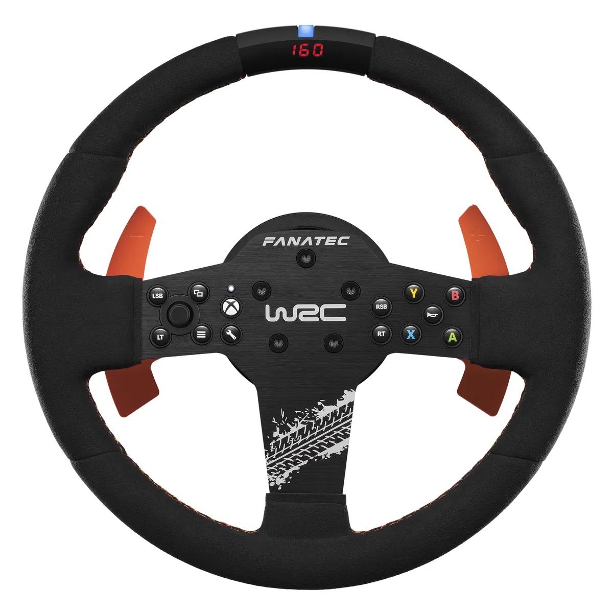 FANATEC CSL Elite Volante da Corsa WRC Xbox Rally Sim Rivestimento Alcantara LED RevStripe Paddle Rimovibili Plug-e-Play PC PS5 PS4 Xbox Series X|S Xbox One