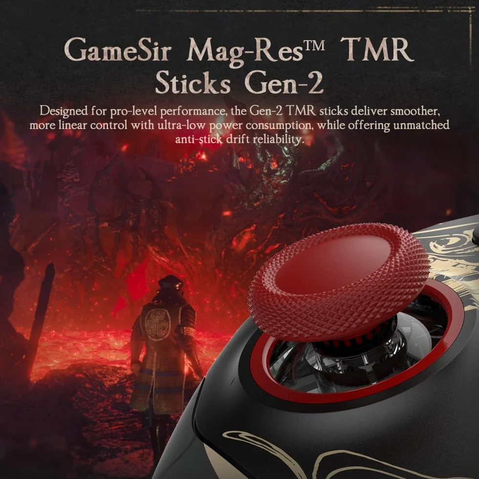 GameSir G7 Pro 8K PC Controller Wireless Esports - 8000Hz Polling, Sticks Mag-Res TMR Gen-2, Tasti Macro, Controllo Movimento - Nioh 3 Edition