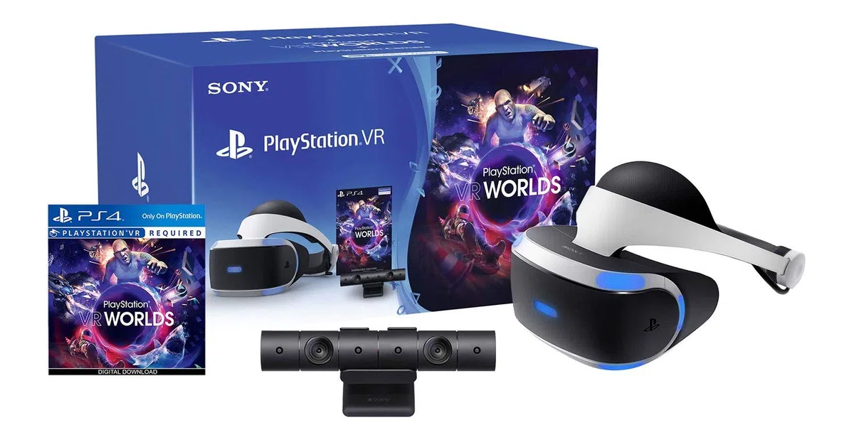 Playstation VR MK4 New Edition + Camera V2 + VR Worlds PS4