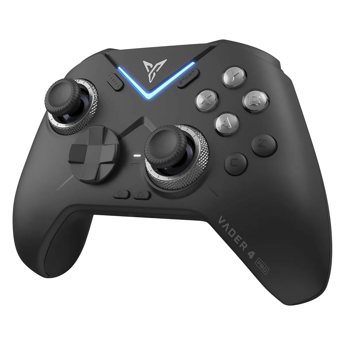 Flydigi Vader 4 Pro Gaming Controller, Force-Adjustable Joystick, Knob-Adjusted Resistance, Vibration Triggers, Remappable Buttons, 1000Hz Polling Rate, 1ms Latency, Multi-Connection